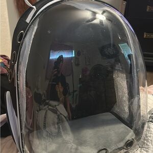 Black Transparent Capsule Backpack